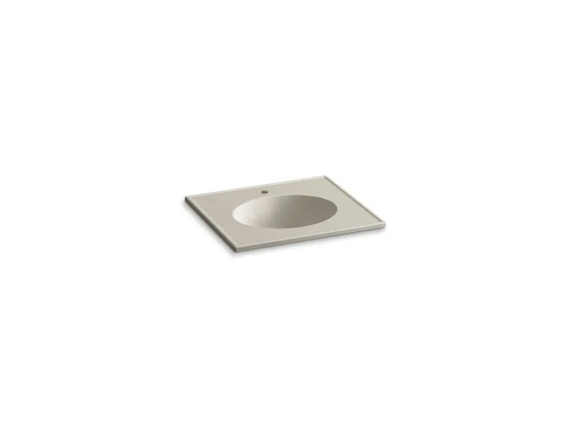 KOHLER K-2791-1 Ceramic/Impressions 25" oval vanity-top bathroom sink with single faucet hole