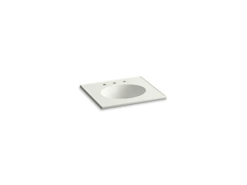 KOHLER K-2791-8 Ceramic/Impressions 25" oval vanity-top bathroom sink with 8" widespread faucet holes