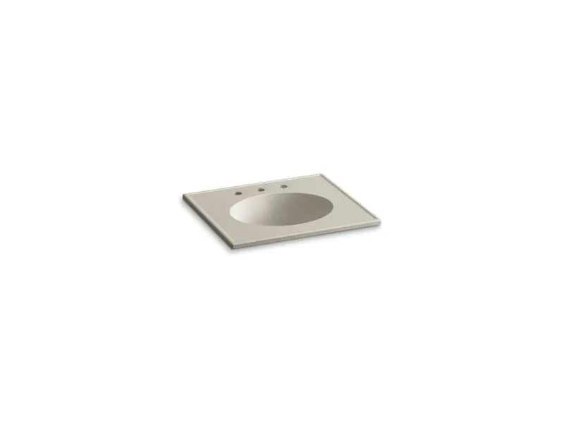 KOHLER K-2791-8 Ceramic/Impressions 25" oval vanity-top bathroom sink with 8" widespread faucet holes