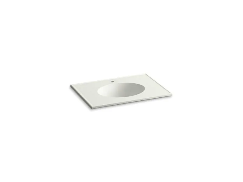 KOHLER K-2796-1 Ceramic/Impressions 31" oval vanity-top bathroom sink with single faucet hole