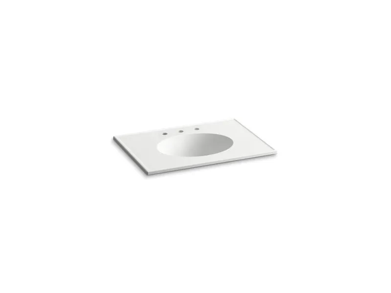 KOHLER K-2796-8 Ceramic/Impressions 31" Vitreous china vanity top with integrated oval sink