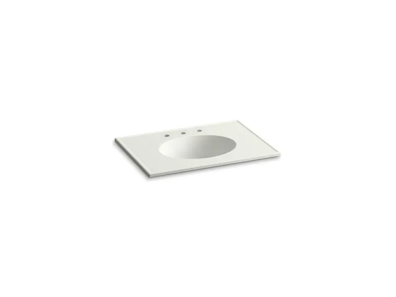 KOHLER K-2796-8 Ceramic/Impressions 31" Vitreous china vanity top with integrated oval sink