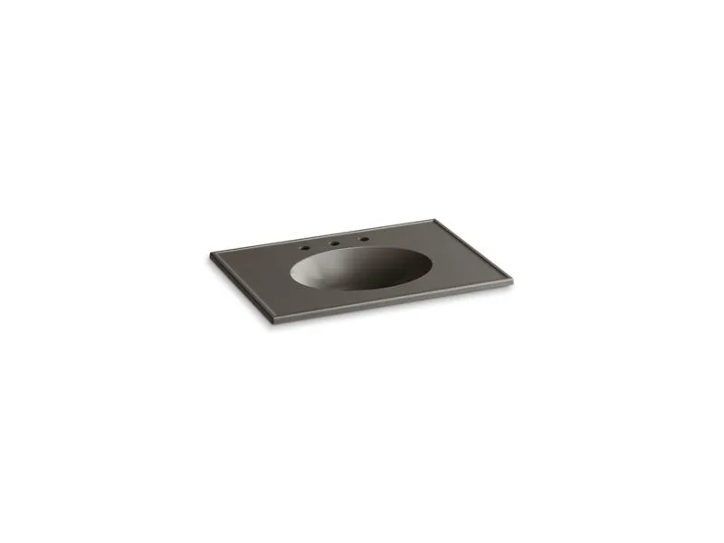 KOHLER K-2796-8 Ceramic/Impressions 31" Vitreous china vanity top with integrated oval sink