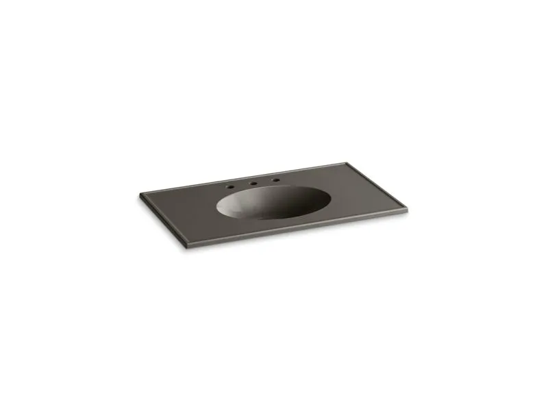 KOHLER K-2798-8 Ceramic/Impressions 37" Vitreous china vanity top with integrated oval sink