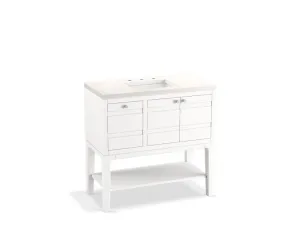 KOHLER K-33524-ASB Helst 36" bathroom vanity cabinet with sink and quartz top