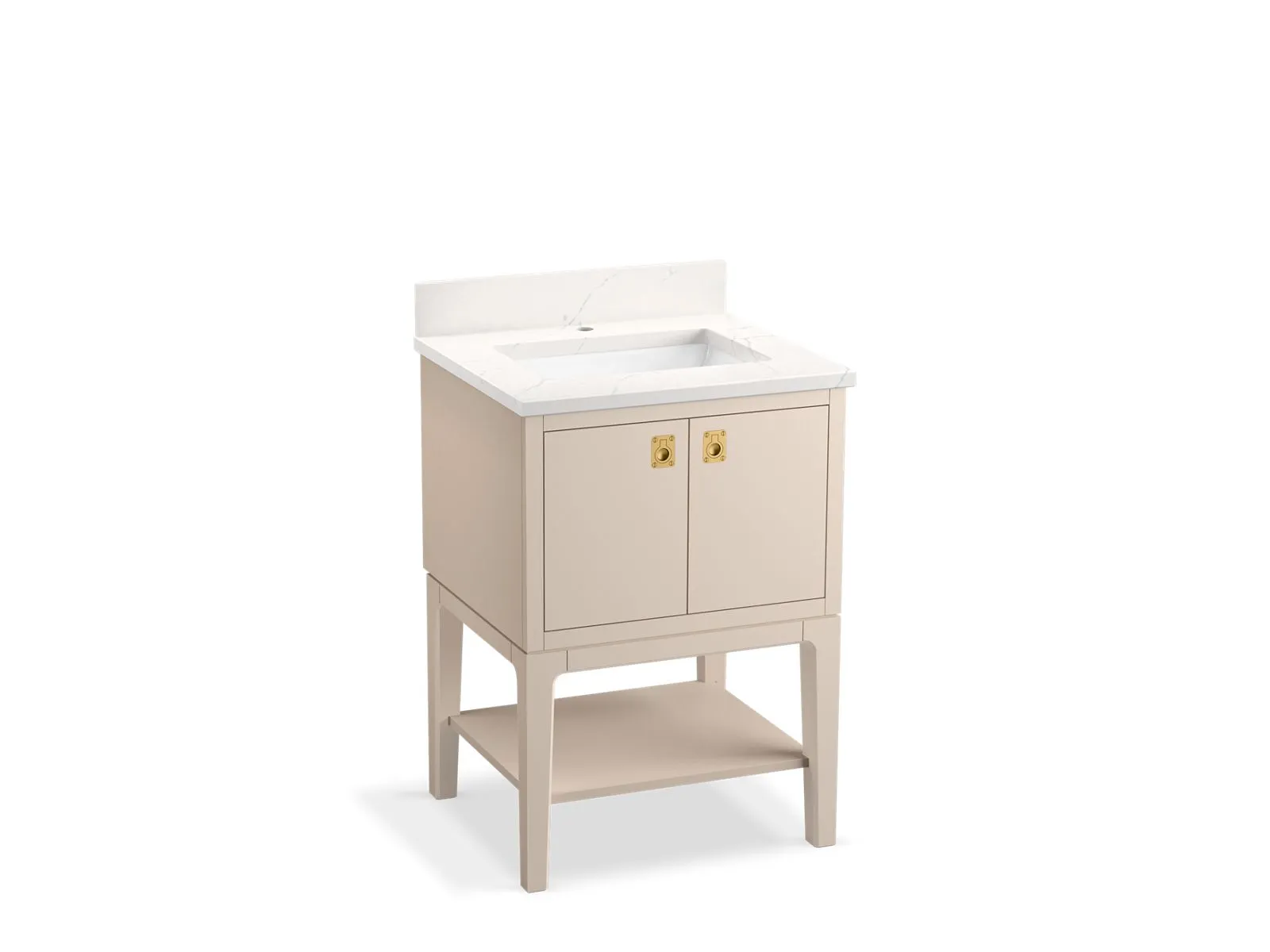 KOHLER K-35024 Seagrove by Studio McGee 24" bathroom vanity cabinet with sink and quartz top