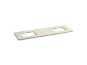 KOHLER K-5462 Solid/Expressions 73" vanity top with double Verticyl(R) rectangular cutout