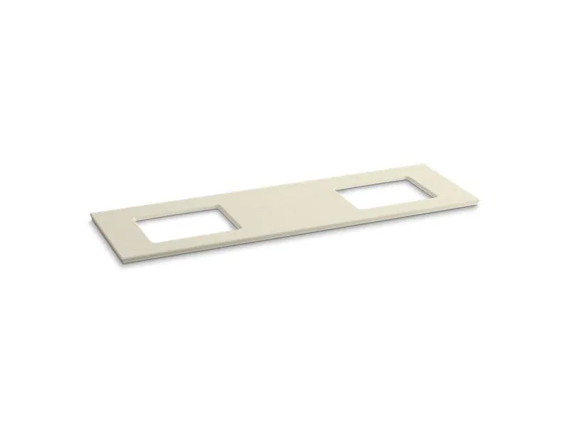 KOHLER K-5462 Solid/Expressions 73" vanity top with double Verticyl(R) rectangular cutout