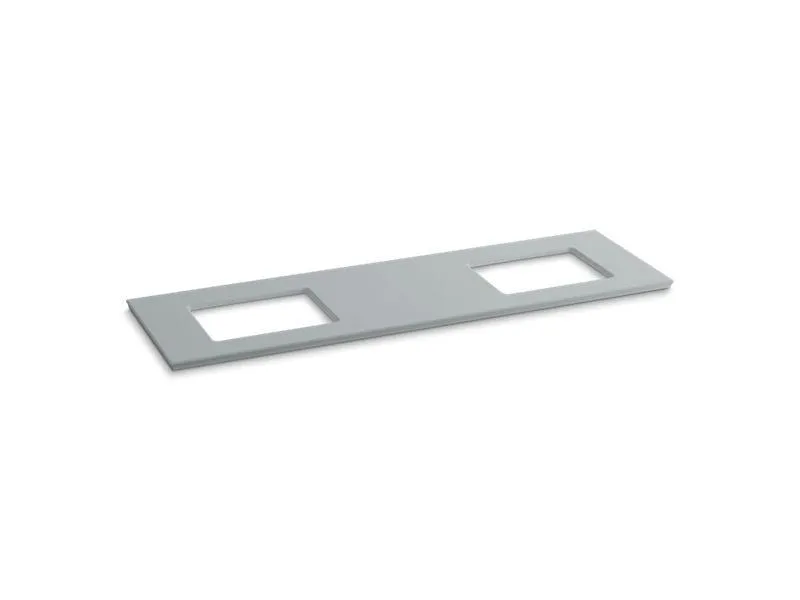 KOHLER K-5462 Solid/Expressions 73" vanity top with double Verticyl(R) rectangular cutout