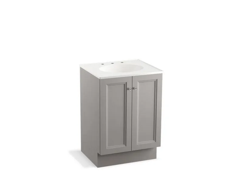 KOHLER K-99513-TK-1WA Damask 24" bathroom vanity cabinet with toe kick and 2 doors