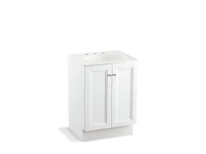 KOHLER K-99513-TK-1WA Damask 24" bathroom vanity cabinet with toe kick and 2 doors