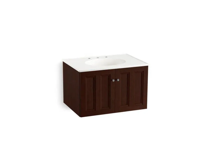 KOHLER K-99515-1WA Damask 30" wall-hung bathroom vanity cabinet with 2 doors