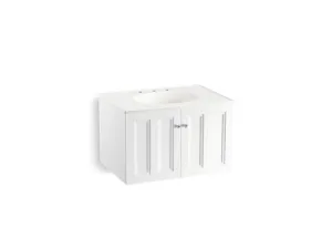 KOHLER K-99515-1WA Damask 30" wall-hung bathroom vanity cabinet with 2 doors