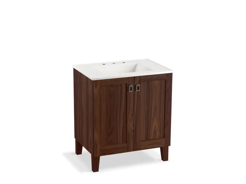 KOHLER K-99528-LG-1WA Poplin 30" bathroom vanity cabinet with legs and 2 doors