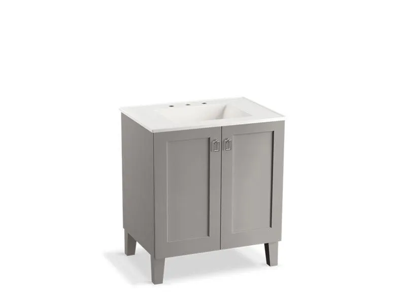 KOHLER K-99528-LG-1WA Poplin 30" bathroom vanity cabinet with legs and 2 doors