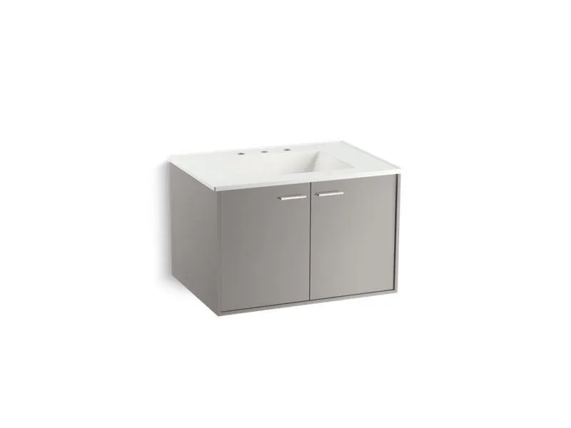 KOHLER K-99540-1WA Jute 30" wall-hung bathroom vanity cabinet with 2 doors