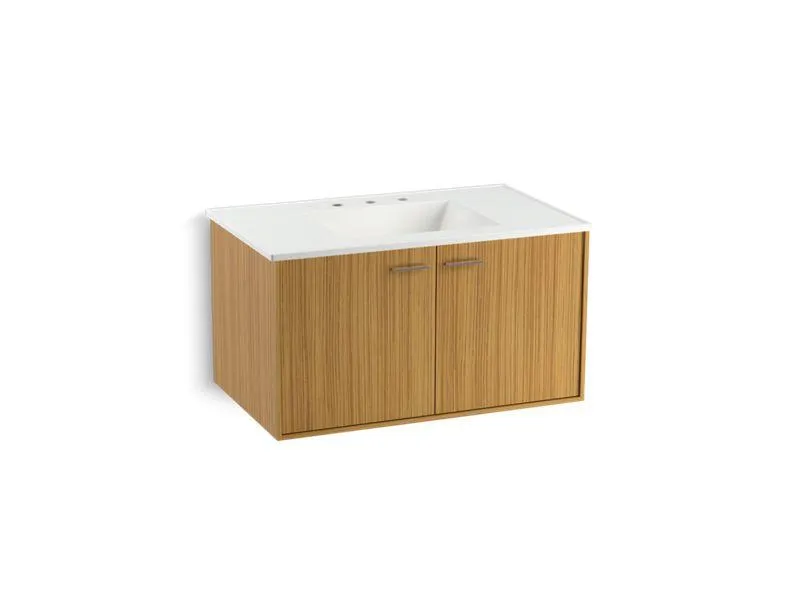 KOHLER K-99542-1WA Jute 36" wall-hung bathroom vanity cabinet with 2 doors
