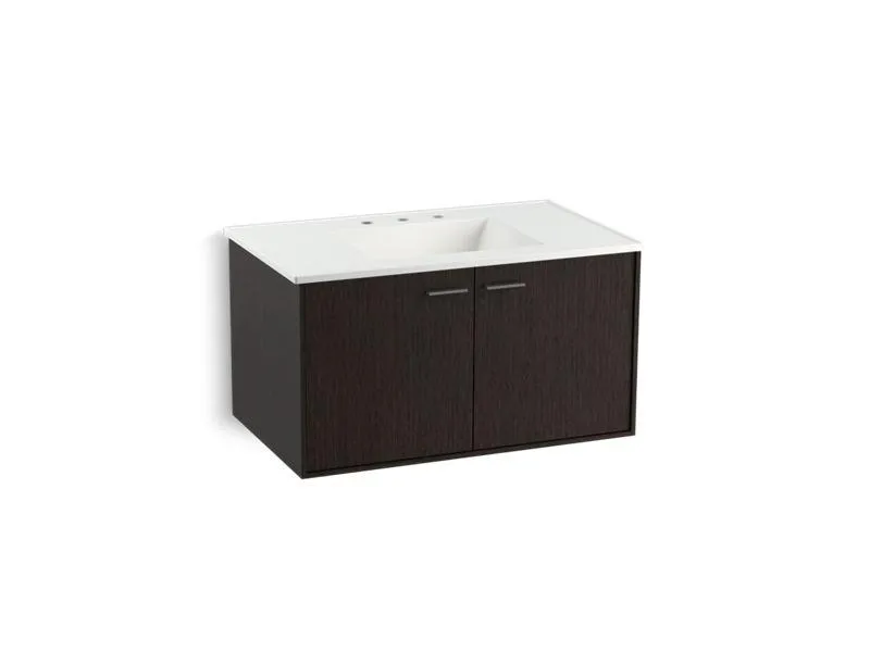 KOHLER K-99542-1WA Jute 36" wall-hung bathroom vanity cabinet with 2 doors