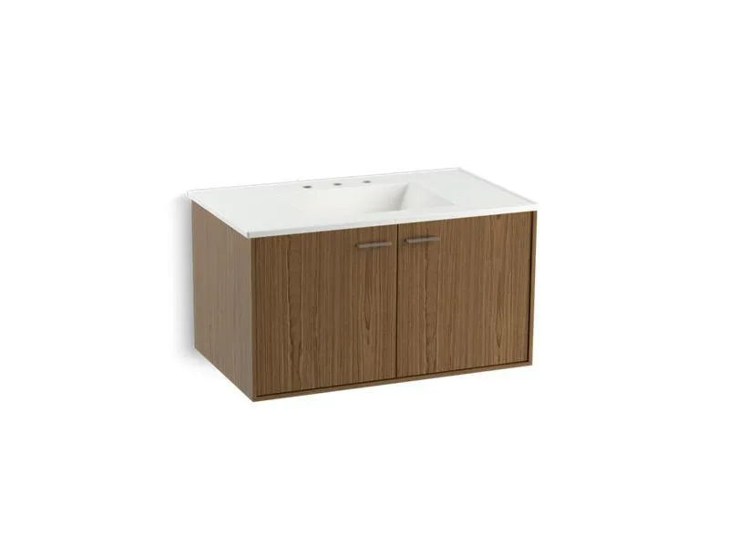 KOHLER K-99542-1WA Jute 36" wall-hung bathroom vanity cabinet with 2 doors