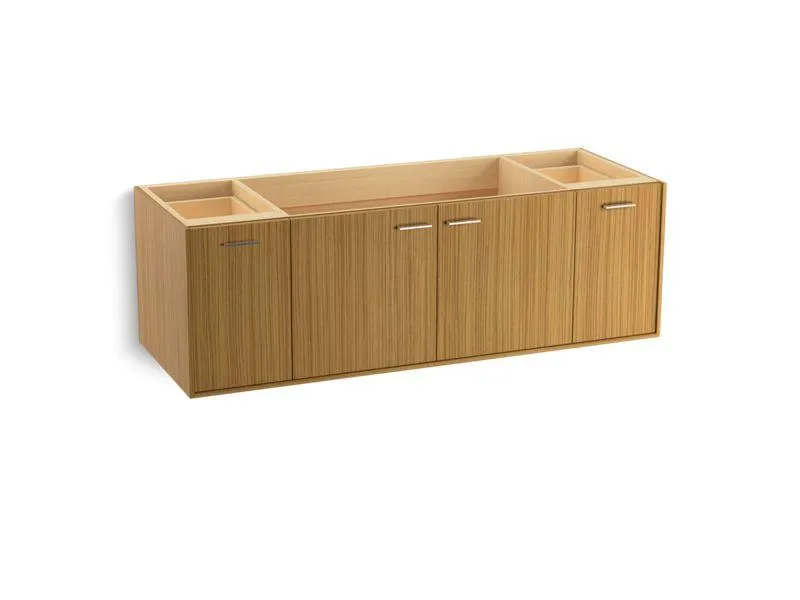 KOHLER K-99546-1WA Jute 60" wall-hung bathroom vanity cabinet with 2 doors and 2 drawers