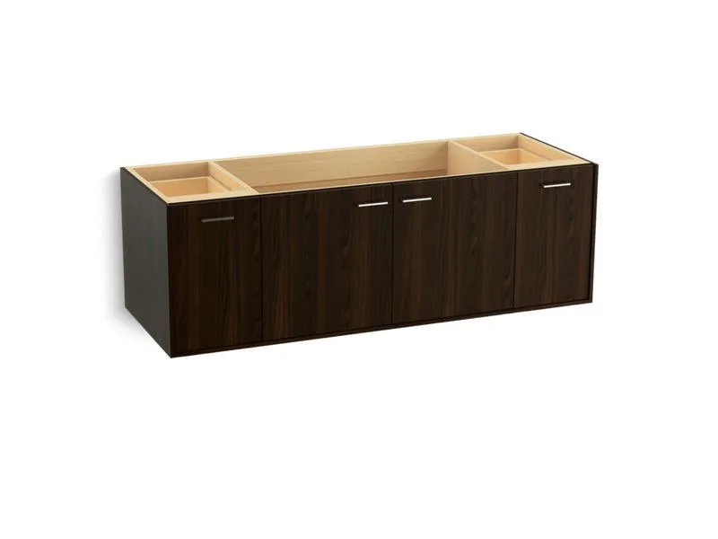KOHLER K-99546-1WA Jute 60" wall-hung bathroom vanity cabinet with 2 doors and 2 drawers