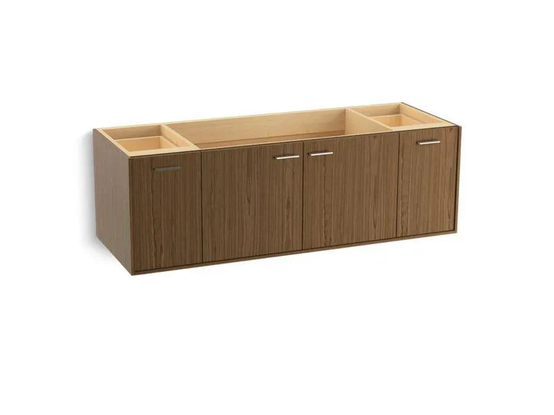 KOHLER K-99546-1WA Jute 60" wall-hung bathroom vanity cabinet with 2 doors and 2 drawers