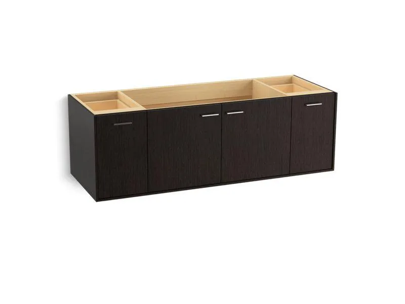 KOHLER K-99546-1WA Jute 60" wall-hung bathroom vanity cabinet with 2 doors and 2 drawers