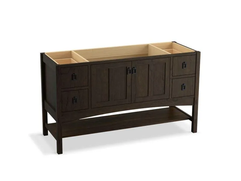 KOHLER K-99558-1WA Marabou 60" bathroom vanity cabinet with 2 doors and 4 drawers