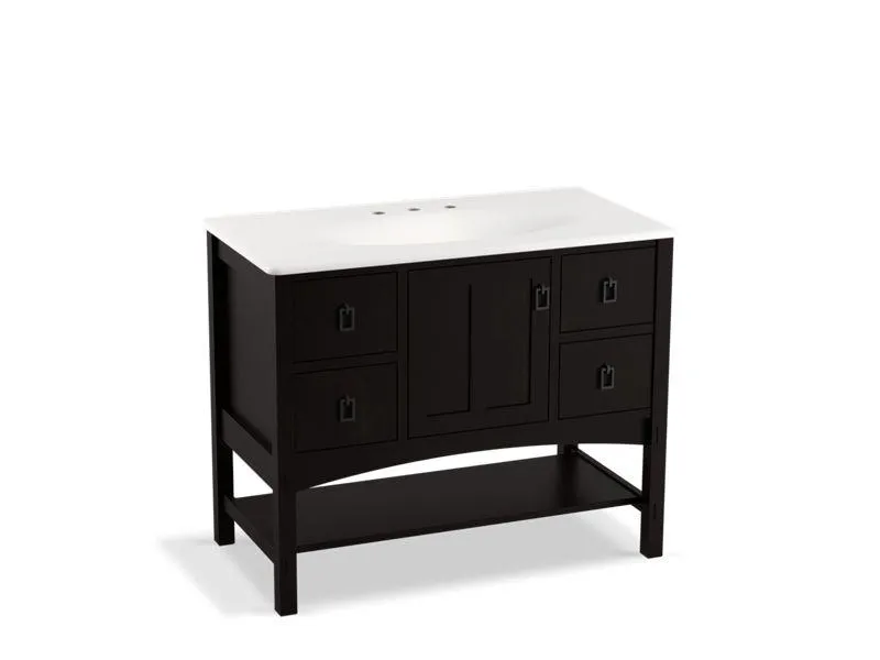 KOHLER K-99568-1WA Marabou 42" bathroom vanity cabinet with 1 door and 4 drawers