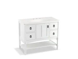 KOHLER K-99568-1WA Marabou 42" bathroom vanity cabinet with 1 door and 4 drawers