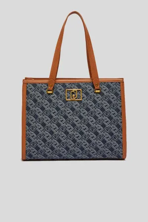 L Tote - Blu Denim