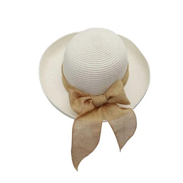 Ladies Straw Bowler Sun Hat