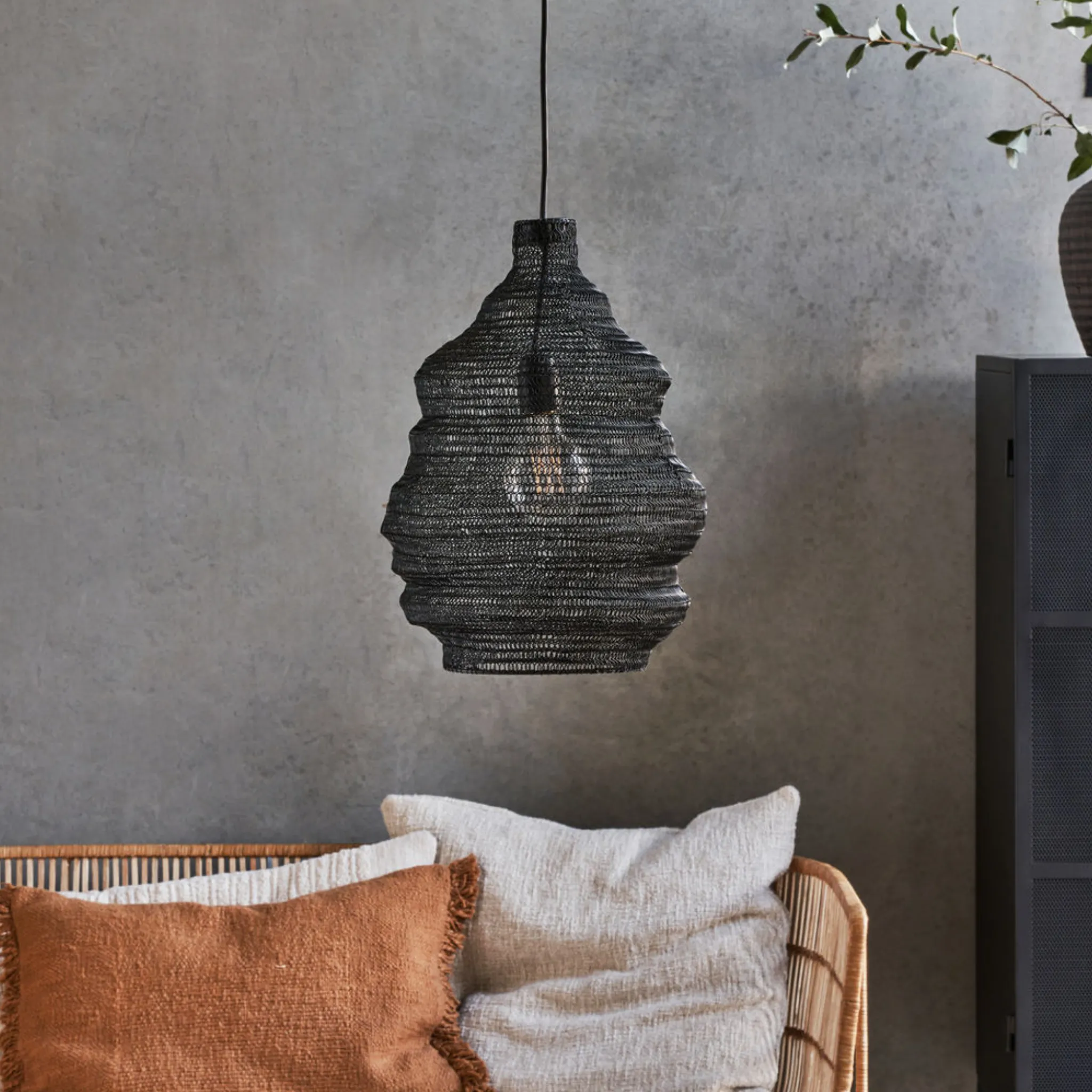 Lampe Mesh - Sort