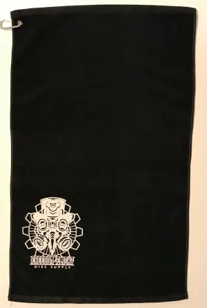 Large Disc Towel Black
