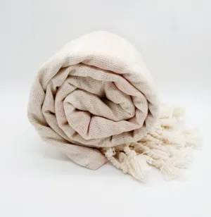Large Dune Linen Towel PINK