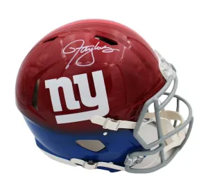Lawrence Taylor Signed New York Giants Speed Authentic Custom Red/Blue Helmet