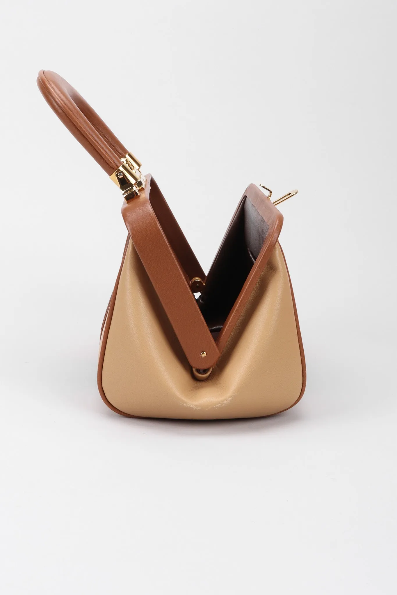 Leather & Velvet Mini Bagonghi Bag