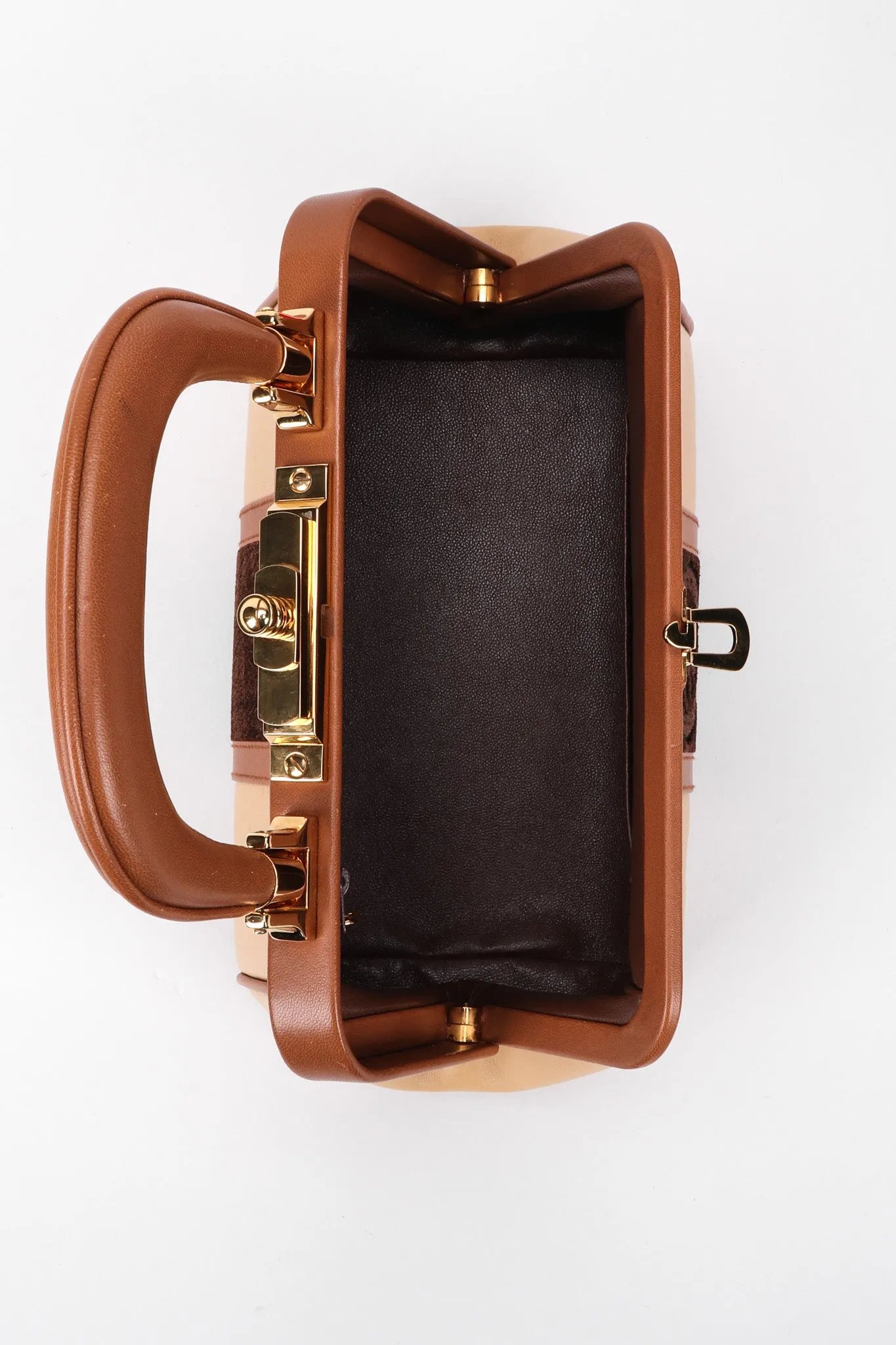 Leather & Velvet Mini Bagonghi Bag