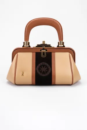 Leather & Velvet Mini Bagonghi Bag
