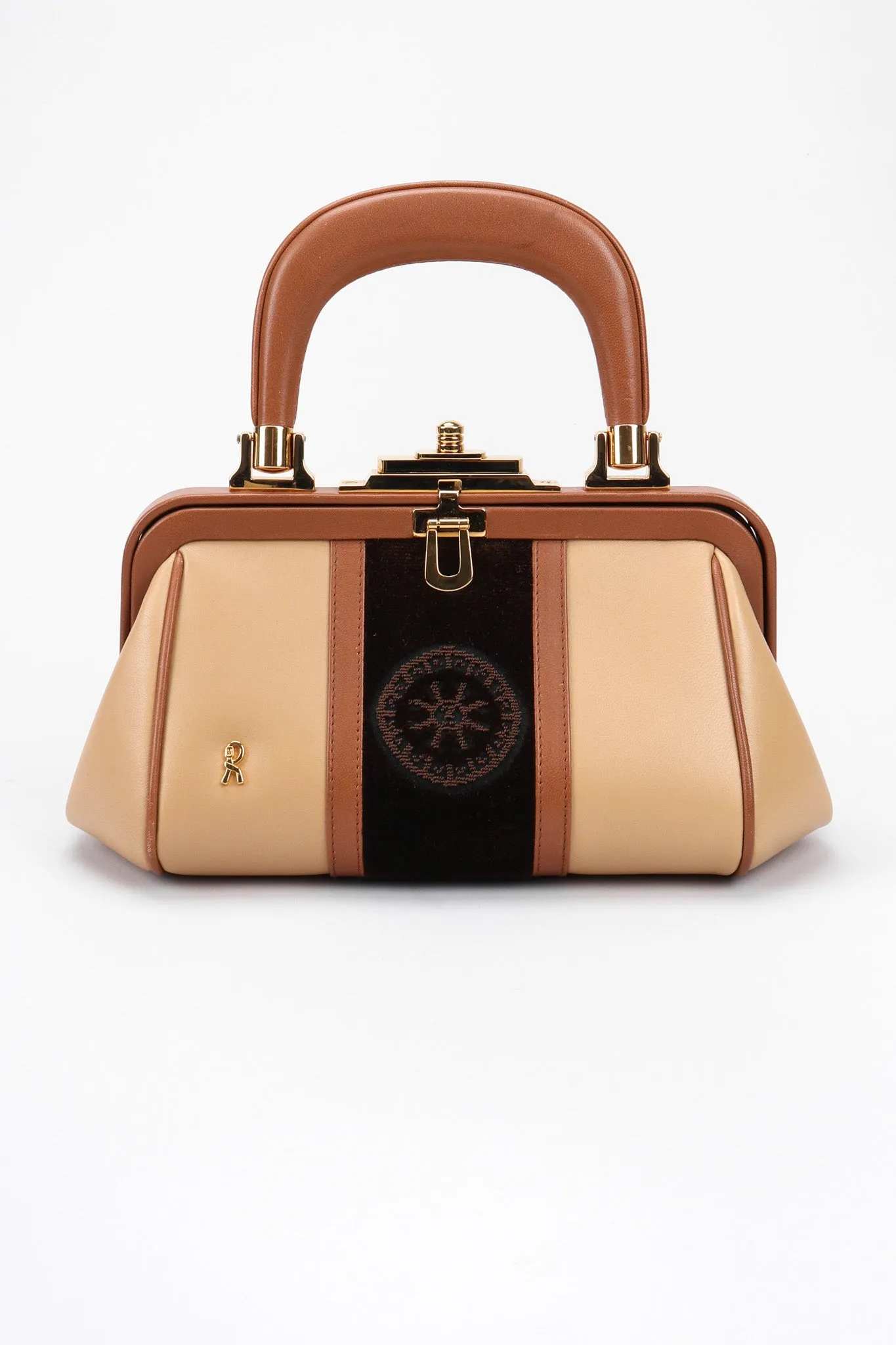 Leather & Velvet Mini Bagonghi Bag