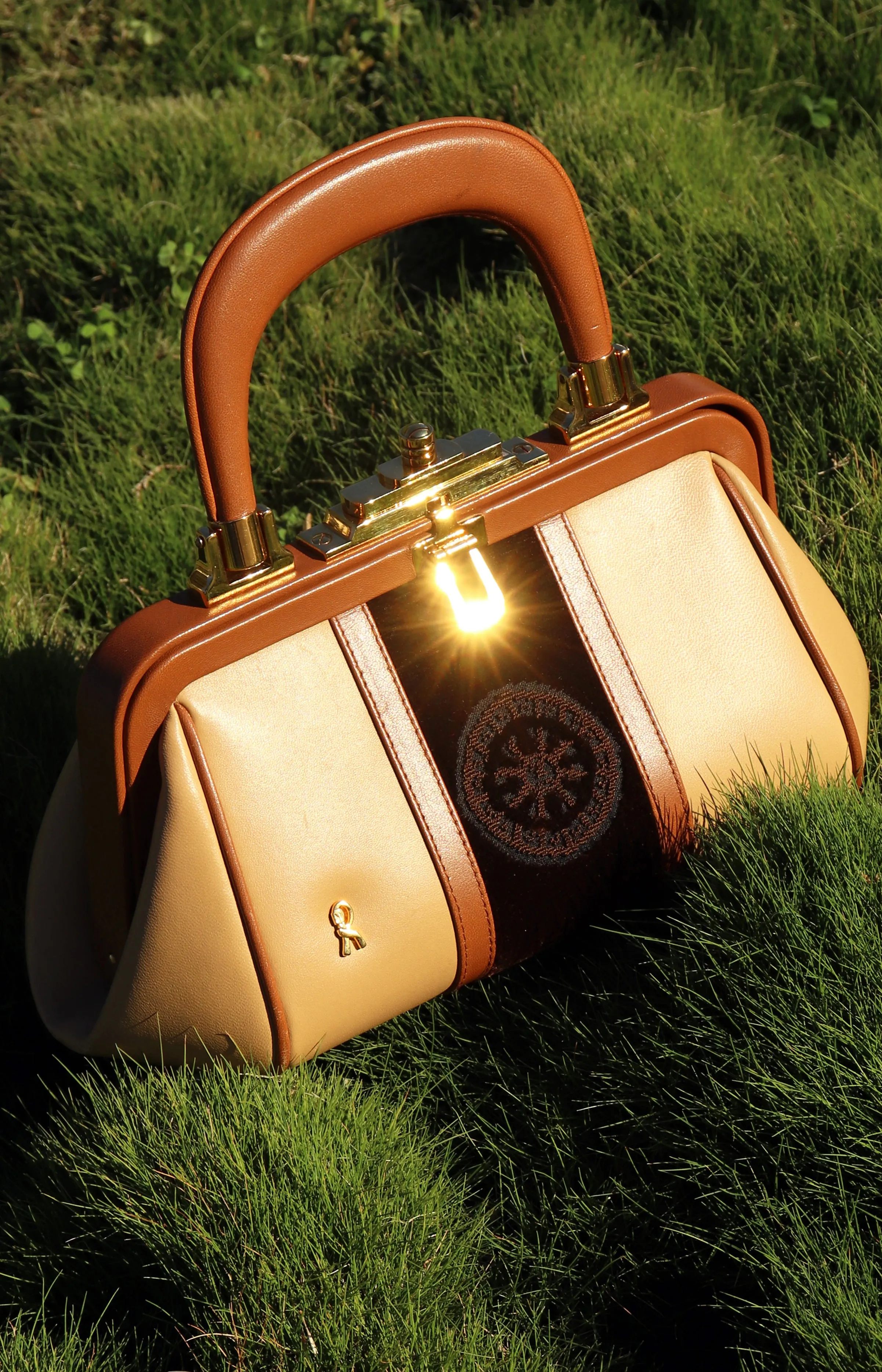 Leather & Velvet Mini Bagonghi Bag