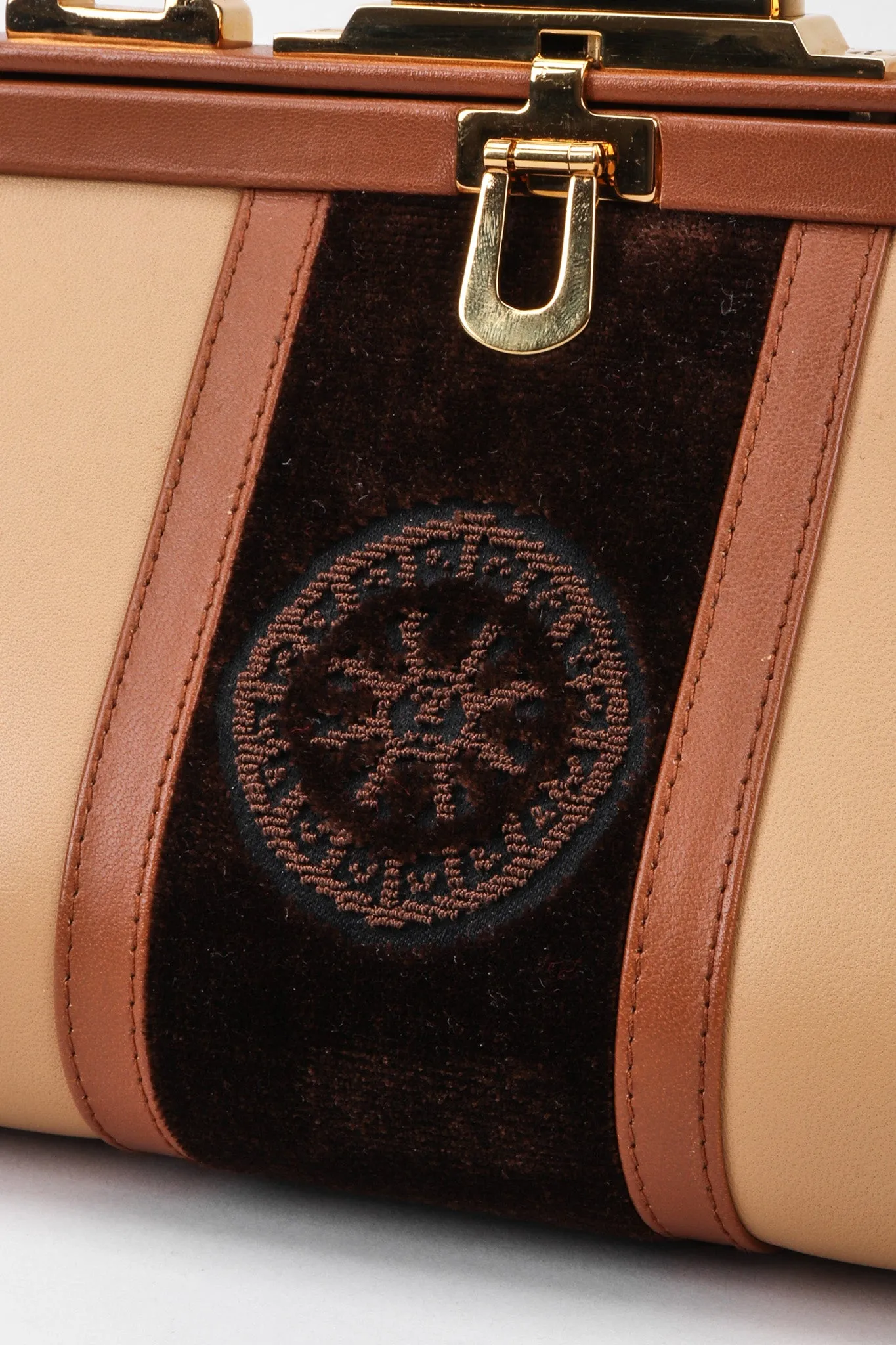 Leather & Velvet Mini Bagonghi Bag