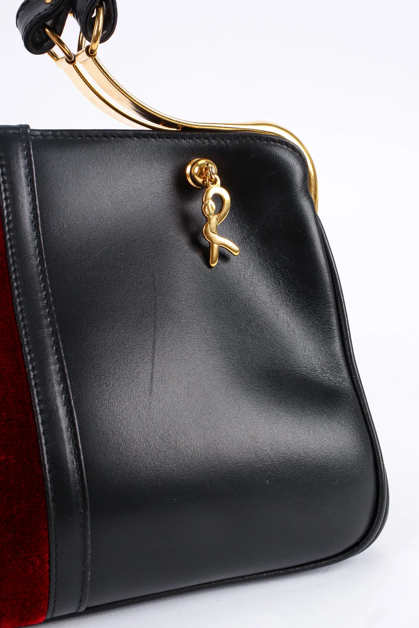 Leather Velvet Mini Doctor Bag