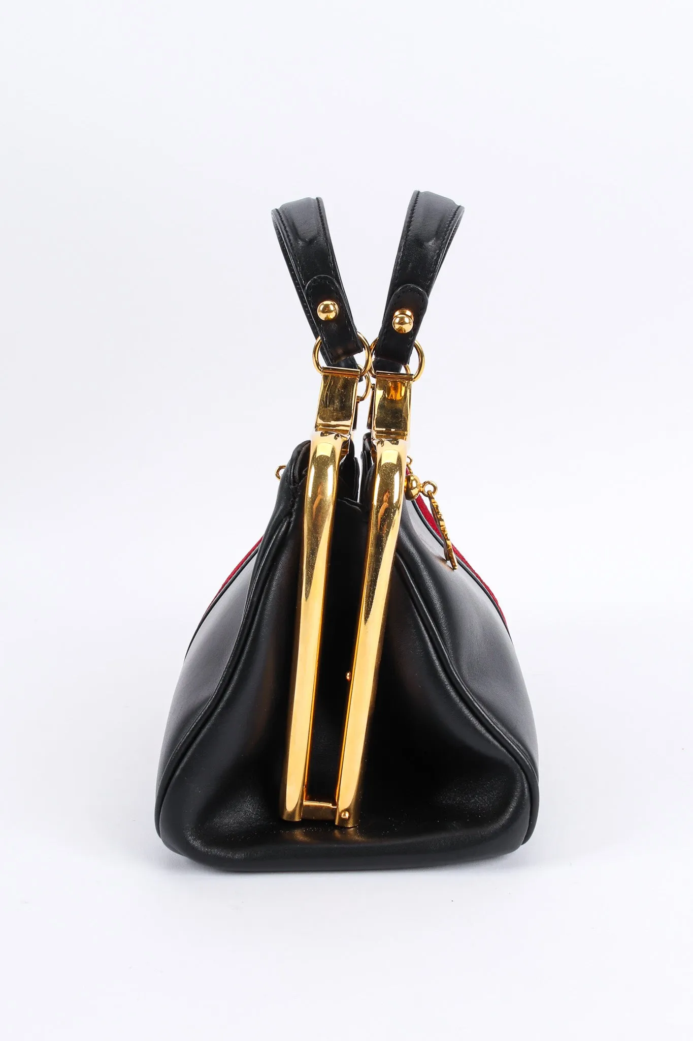 Leather Velvet Mini Doctor Bag