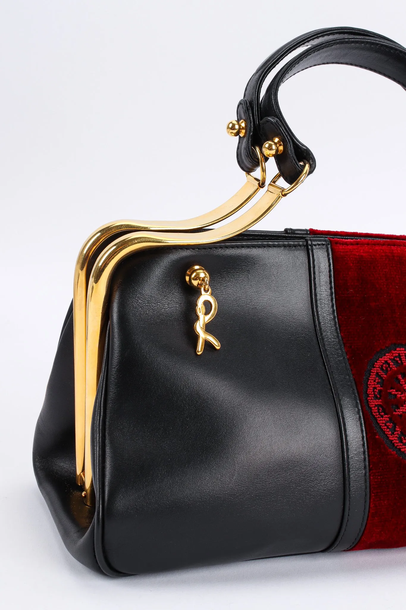 Leather Velvet Mini Doctor Bag