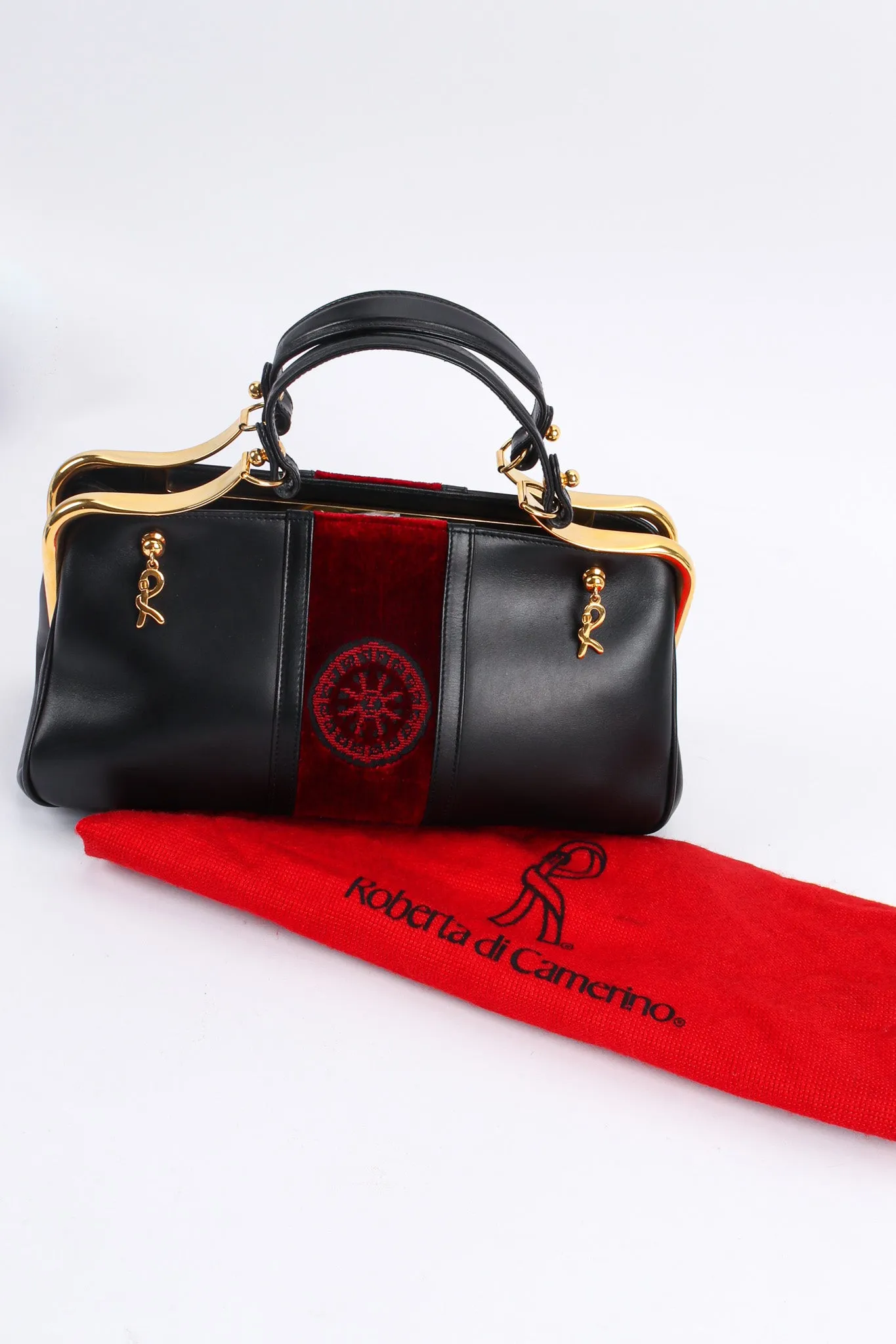 Leather Velvet Mini Doctor Bag