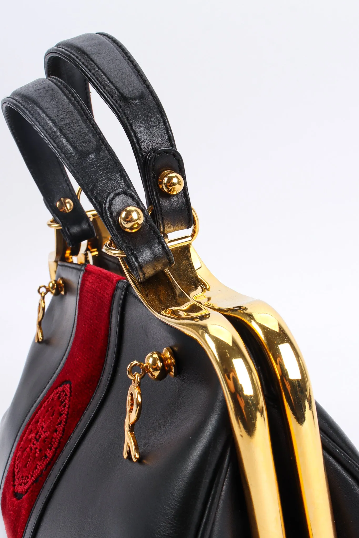 Leather Velvet Mini Doctor Bag
