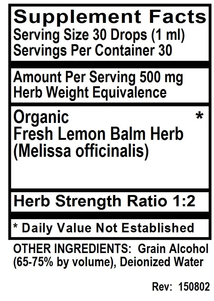 Lemon Balm, 1 oz