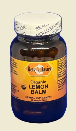 Lemon Balm, Certified Organic, 90 vcap