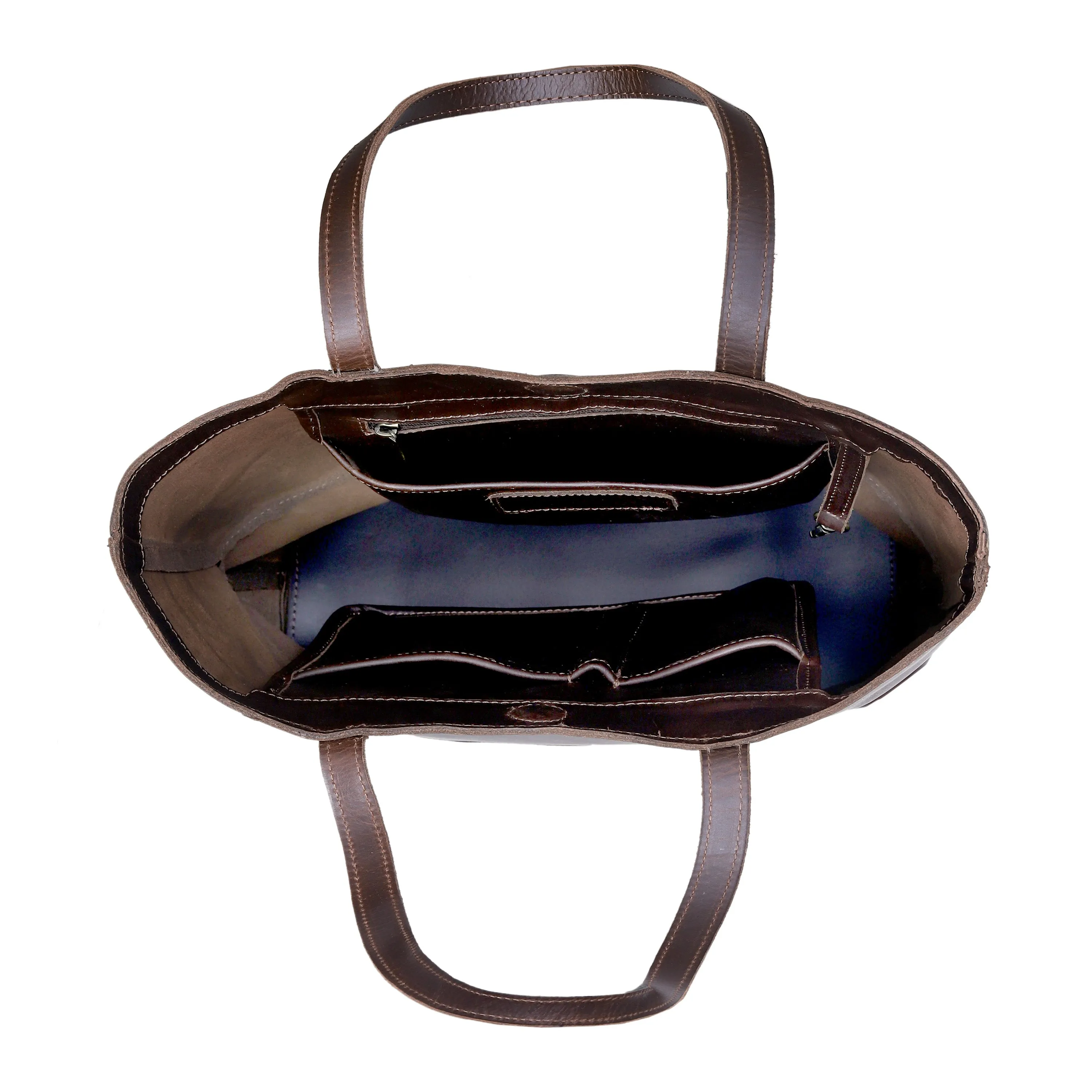 Lila Buffalo Leather Tote Bag